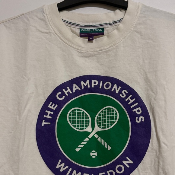 Wimbledon Championships White T-Shirt - Size Medium - Picture 4 of 5
